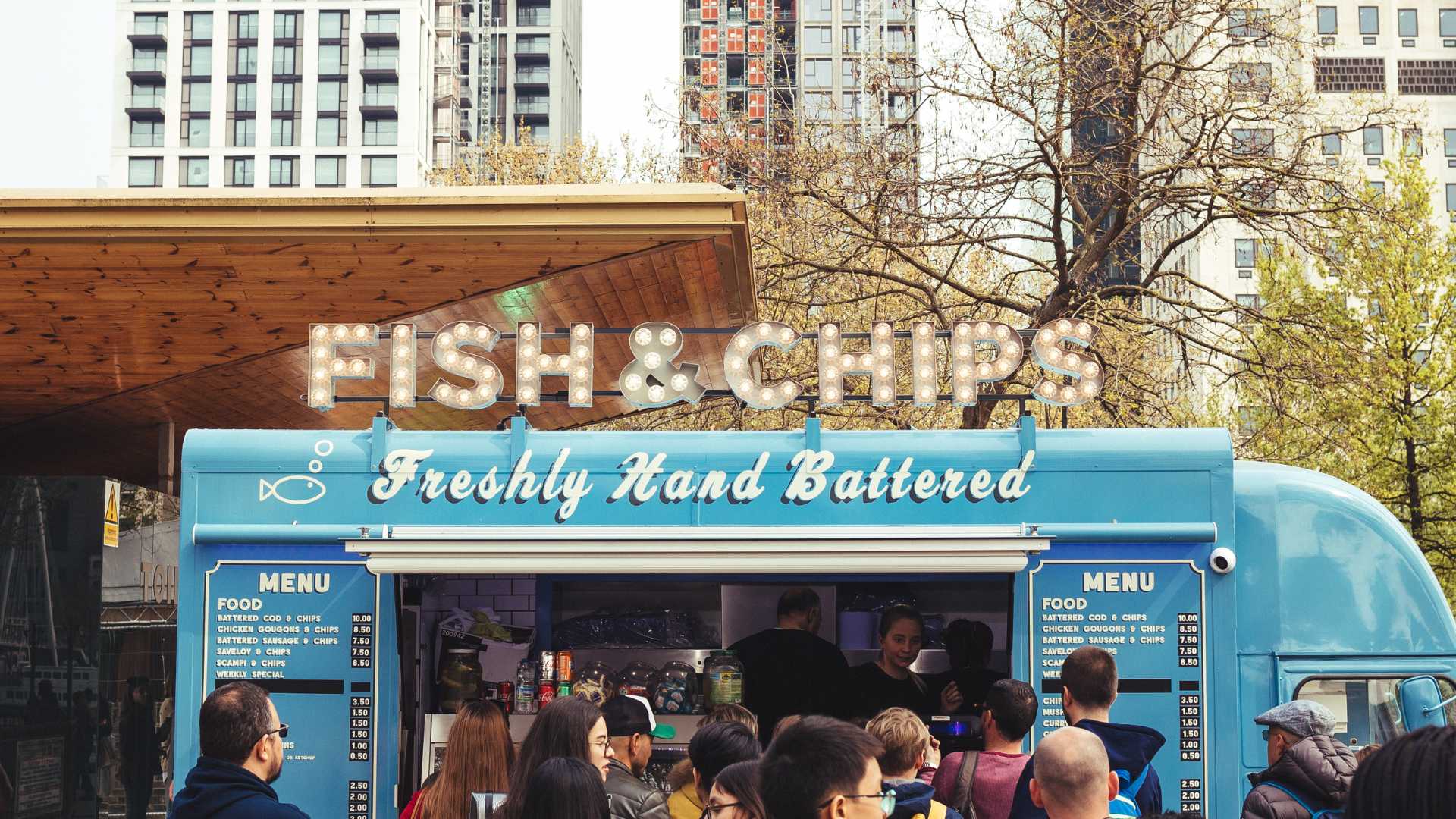 Food truck de fish and chips