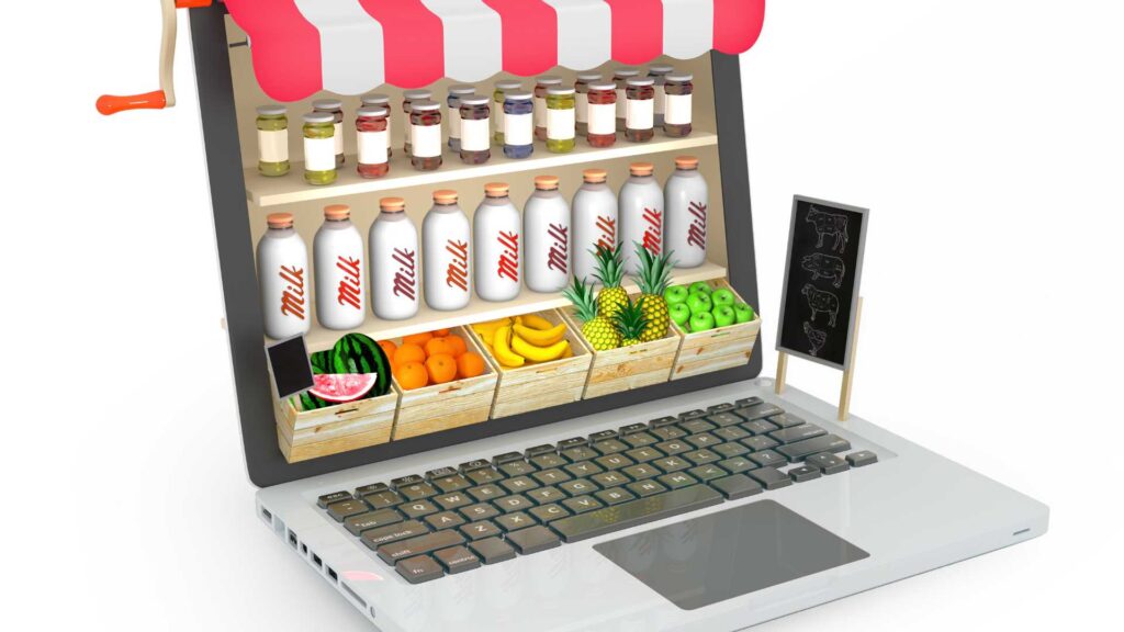 Représentation d'une épicerie en ligne 