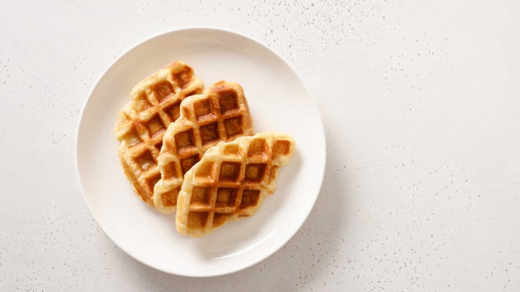 Assiette de gaufre 